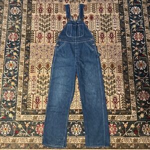 Vintage Blue Bell Sanforized Denim Bib Overalls Mens Workwear Blue Jeans 30 x 32